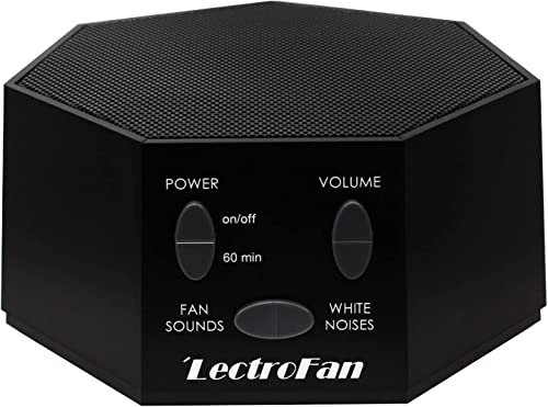 Adaptive Sound Technologies LectroFan Classic - Soothing Sound Machine for Sleep - Built-in Sleep Timer - Compact Design - Non-Looping Sounds - Speech Privacy - Black