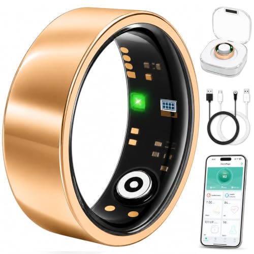 VIVIYO Smart Ring for Men & Women, Fitness Tracker, Sleep, Heart Rate, SpO2