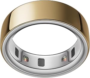 Oura Ring 4 - Gold - Size 8 - Sleep, Activity, Women’s Health, AI Advisor, Up to 8 Days of