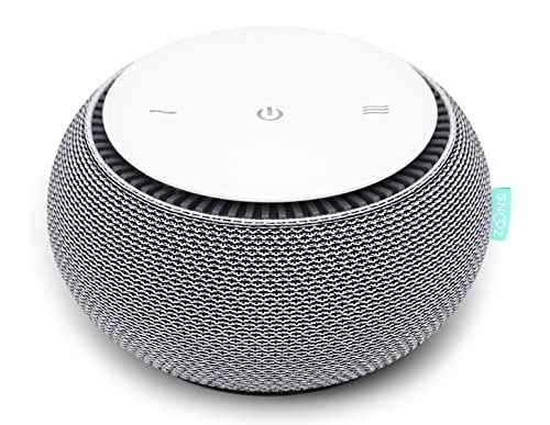 SNOOZ Smart White Noise Machine - Real Fan Inside for Non-Looping Sound, Portable Sleep Aid for Adults, Dogs, Travel, Home, Bedroom, Sleeping, Office Privacy, Therapy, & Baby Registry Essential- Cloud