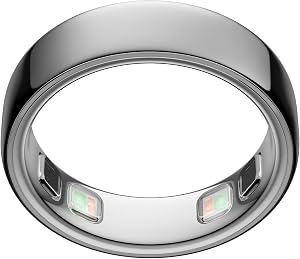 Oura Ring 5 - Silver - Size 9 - World’s Smallest Smart Ring - Sleep, Activity, Women’s Hea