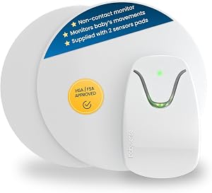 Babysense 7 Baby Sleep Breathing Movement Monitor for Newborn and Infants, No WiFi, Non We