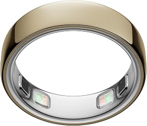 Oura Ring 5 - Gold - Size 8 - World’s Smallest Smart Ring - Sleep, Activity, Women’s Healt