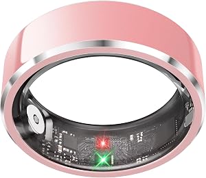 Smart Ring for Women,Fitness & Activity Tracker with Blood Pressure/Heart Rate Monitor