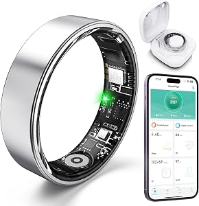 Free Shark Smart Ring with Sleep Monitoring, Step Counting, Heart Rate, Blood Oxygen for i