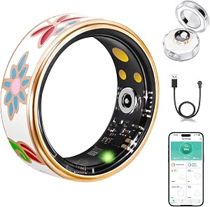 Chendssfkd Advanced Smart Ring for Women and Men - IP68 Waterproof Health Tracker Ring wit