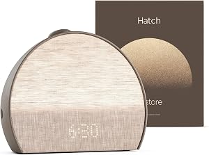 Hatch Restore 3 Sunrise Alarm Clock, Sound Machine, Smart Light (Cocoa) - White Noise, Scr