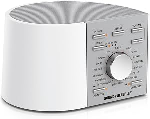Adaptive Sound Technologies Sound + Sleep SE - White Noise Machine for Focus Support - Con
